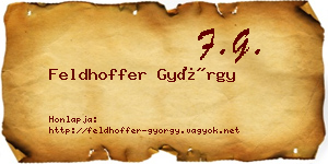Feldhoffer György névjegykártya